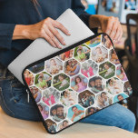Multi Photo Collage Simple Modern Hexagon Pattern Laptop Sleeve<br><div class="desc">Multi Photo Collage Simple Modern Hexagon Honeycomb Pattern Personalized Electronics Laptop Sleeves Cases features a photo collage of your favorite photos in a hexagon shape. Perfect for gifts for birthday, Christmas, Mother's Day, Father's Day, Grandparents, brother, sister, best friend and more. PHOTO TIP: center your photos before uploading to Zazzle....</div>