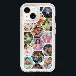 Multi Photo Collage Simple Modern Hexagon Pattern Speck iPhone 14 Case<br><div class="desc">Multi Photo Collage Simple Modern Hexagon Pattern Phone Cases features a photo collage of your favorite photos in a hexagon shape. Perfect for birthday,  Christmas,  Mother's Day,  Father's Day,  Grandparents,  brother,  sister,  best friend and more. PHOTO TIP: center your photos before uploading to Zazzle. Designed by ©Evco Studio www.zazzle.com/store/evcostudio</div>