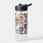 Multi Photo Collage Simple Modern Hexagon Pattern Water Bottle<br><div class="desc">Multi Photo Collage Simple Modern Hexagon Honeycomb Pattern Personalized Water Bottle features a photo collage of your favorite photos in a hexagon shape. Perfect for gifts for birthday, Christmas, Mother's Day, Father's Day, Grandparents, brother, sister, best friend and more. PHOTO TIP: center your photos before uploading to Zazzle. Designed by...</div>