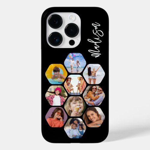 Multi Photo Collage Simple Modern Personalized Case_Mate iPhone 14 Pro Case