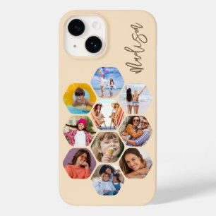 Multi Photo Collage Simple Modern Personalized Case-Mate iPhone 14 Case