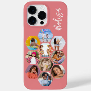 Multi Photo Collage Simple Modern Personalized Case-Mate iPhone 14 Pro Max Case