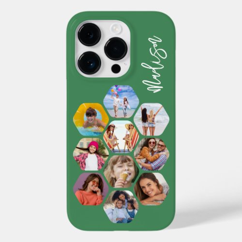 Multi Photo Collage Simple Modern Personalized Case_Mate iPhone 14 Pro Case