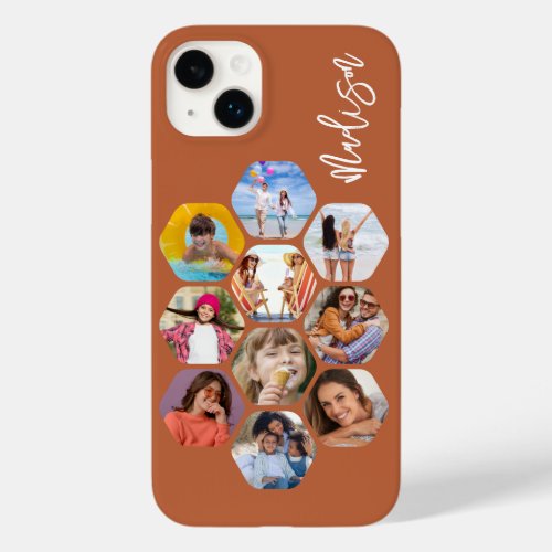 Multi Photo Collage Simple Modern Personalized Case_Mate iPhone 14 Plus Case