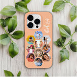 Multi Photo Collage Simple Modern Personalized Case-Mate iPhone 14 Pro Case<br><div class="desc">Multi Photo Collage Simple Modern Personalized Name Hexagon Pattern Smartphone iPhone Case features a photo collage of your favorite photos in a hexagon shape. Personalized with your name. Perfect for birthday, Christmas, Mother's Day, Father's Day, Grandparents, brother, sister, best friend and more. PHOTO TIP: center your photos before uploading to...</div>