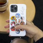 Multi Photo Collage Simple Modern Personalized Case-Mate iPhone 14 Pro Case<br><div class="desc">Multi Photo Collage Simple Modern Personalized Name Hexagon Pattern Smartphone iPhone Case features a photo collage of your favorite photos in a hexagon shape. Personalized with your name. Perfect for birthday, Christmas, Mother's Day, Father's Day, Grandparents, brother, sister, best friend and more. PHOTO TIP: center your photos before uploading to...</div>