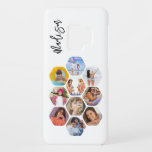 Multi Photo Collage Simple Modern Personalized Case-Mate Samsung Galaxy S9 Case<br><div class="desc">Multi Photo Collage Simple Modern Personalized Name Hexagon Pattern Smartphone Samsung Case features a photo collage of your favorite photos in a hexagon shape. Personalized with your name. Perfect for birthday, Christmas, Mother's Day, Father's Day, Grandparents, brother, sister, best friend and more. PHOTO TIP: center your photos before uploading to...</div>