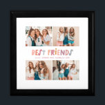 Multi photo colorful fun typography best friends gift box<br><div class="desc">Multi photo colorful fun typography girly best friends design. Part of a modern collection.</div>