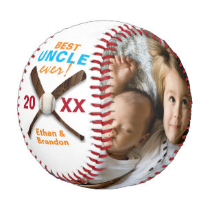 Multi Photo Custom Best Uncle Baseball