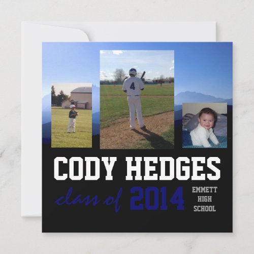 Multi-Photo Graduation Invitation