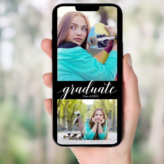 Multi Photo Graduation Party Invitations (Front Digital)