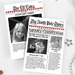 Multi Photo North Pole News Christmas Cute Merry Holiday Card<br><div class="desc">Extra Extra read all about it. The North Pole Times brings you the latest and greatest news articles from the North Pole, Greetings to everyone with this lovable and fun way to send Merry Christmas and Happy Holidays greetings to you and yours. This design allows you to add so much...</div>