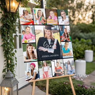 Multi=Photo Personalized 20XX Grad Sign