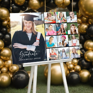 Multi=Photo Personalized 20XX Graduate  Sign 