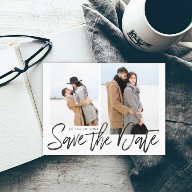 Multi Photo Save the Date Announcement Postcard (Creator Uploaded)