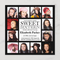 Multi Photo Sweet Sixteen Party
