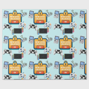 Multi Platform Video Game Wrapping Paper