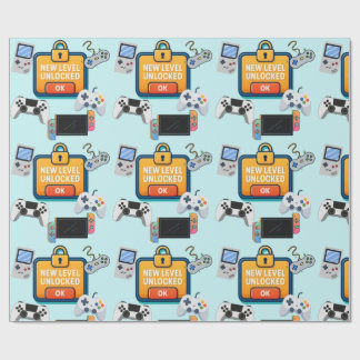 Multi Platform Video Game Wrapping Paper