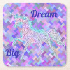 Multi-Prism Colored Unicorn Coaster