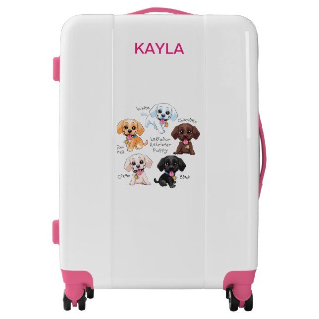 MULTI-PUPPY KIDS PERSONALIZED  LUGGAGE (Front)