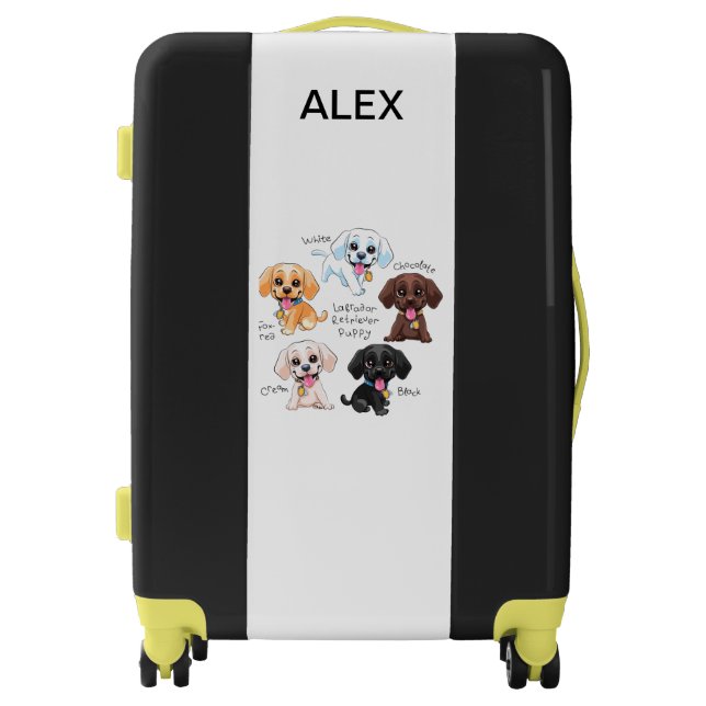 MULTI-PUPPY KIDS PERSONALIZED  LUGGAGE (Front)
