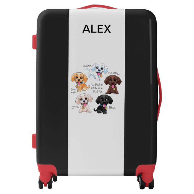 MULTI-PUPPY KIDS PERSONALIZED  LUGGAGE (Front)
