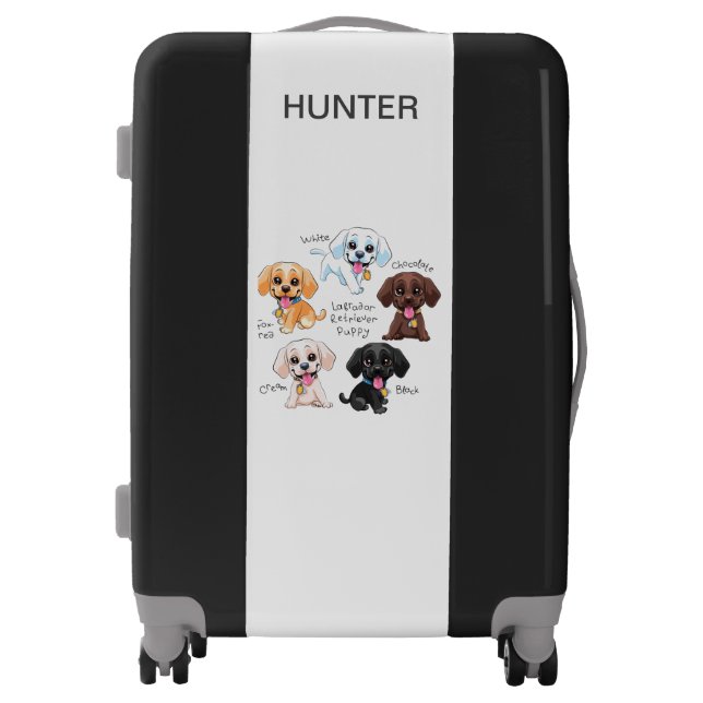 MULTI-PUPPY KIDS PERSONALIZED  LUGGAGE (Front)
