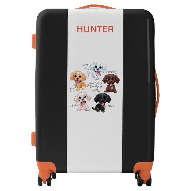 MULTI-PUPPY KIDS PERSONALIZED  LUGGAGE (Front)