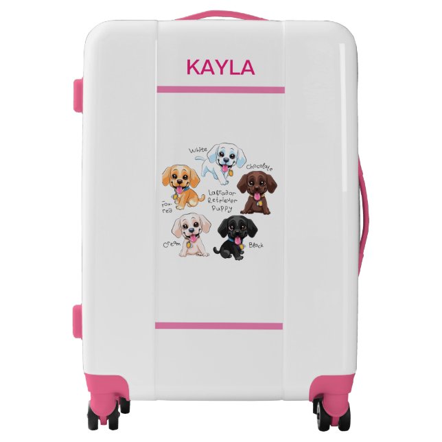 MULTI-PUPPY KIDS PERSONALIZED  LUGGAGE (Front)