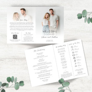 Multi-purpose 2 Photo Program Icon Order of Day  Brochure