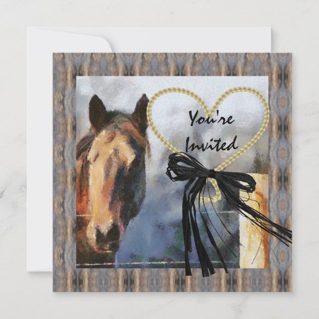 MULTI PURPOSE Country Horse  Invitation (Front)