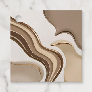 Multi purpose favor tags in stylish graphic