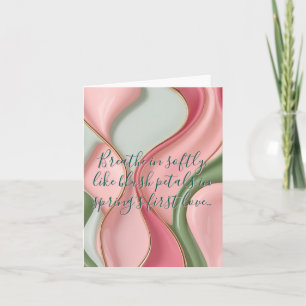 Multi purpose folded card in stylish graphic