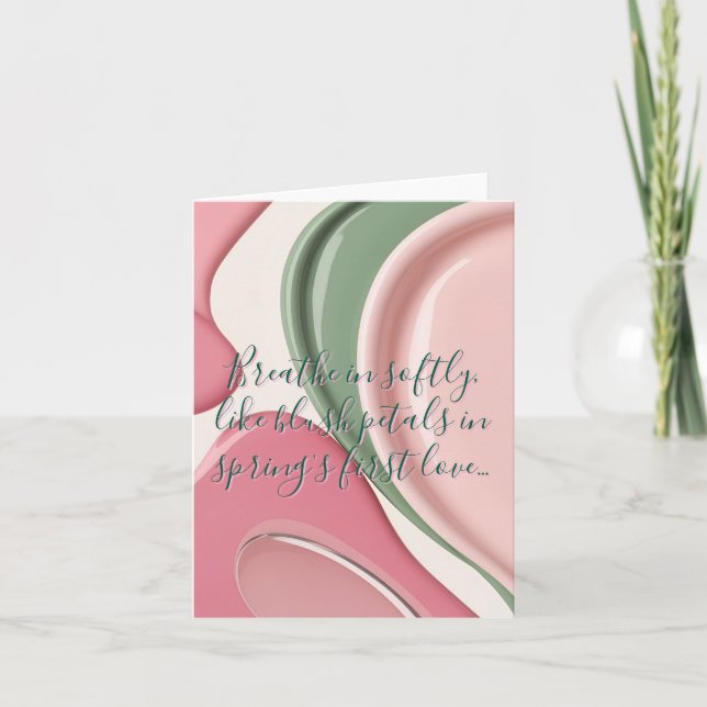 Multi purpose folded card in stylish graphic (Front)