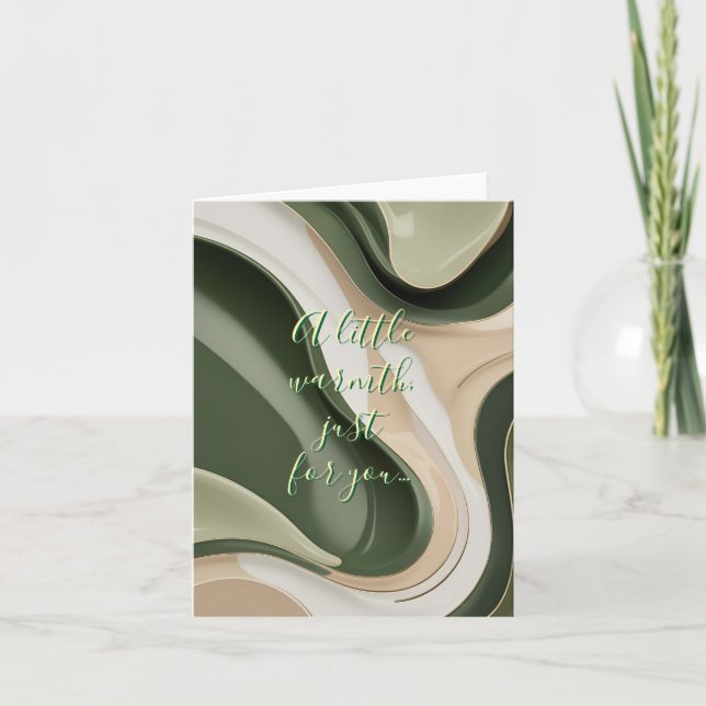 Multi purpose folded card in stylish graphic (Front)