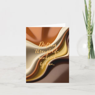 Multi purpose folded card in stylish graphic