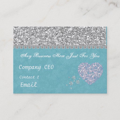 Customizable MULTI PURPOSE GLITTER Business Card