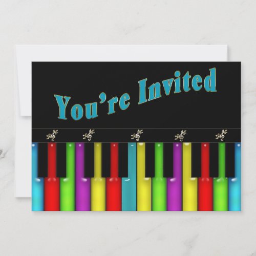 Multi Purpose Invitation - Musical - Keyboard
