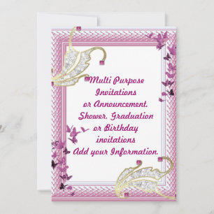 Multi purpose Party Invitation Announcement