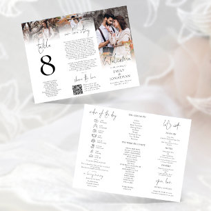 Multi-purpose Photo Program Menu Table Number Brochure