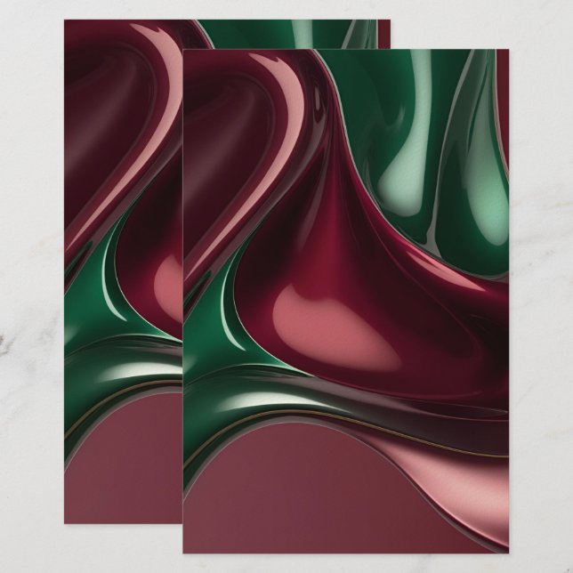 Multi purpose stationery paper in stylish graphic (Front/Back)