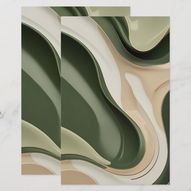 Multi purpose stationery paper in stylish graphic (Front/Back)