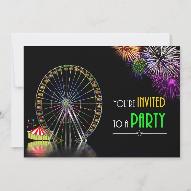 MULTI-PURPOSE THEME BIRTHDAY - PARTY INVITATION (Front)