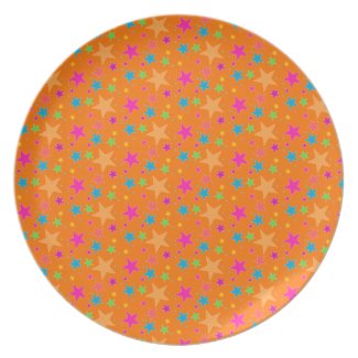 Multi Rainbow Mini Stars - 80s Rock Plate
