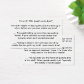 Multi-Rant Complaint Card to leave bad drivers! (Desk)