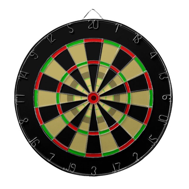 Multi Ring Semi Traditional Dartboard With Darts (Front)