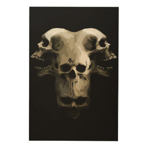 Multi-Skull Fusion Art
