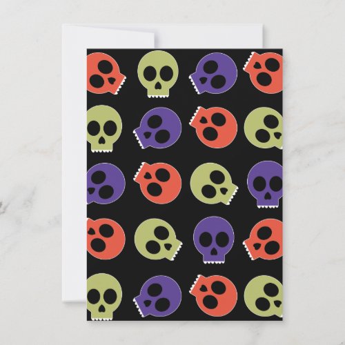 Multi Skulls Invitation