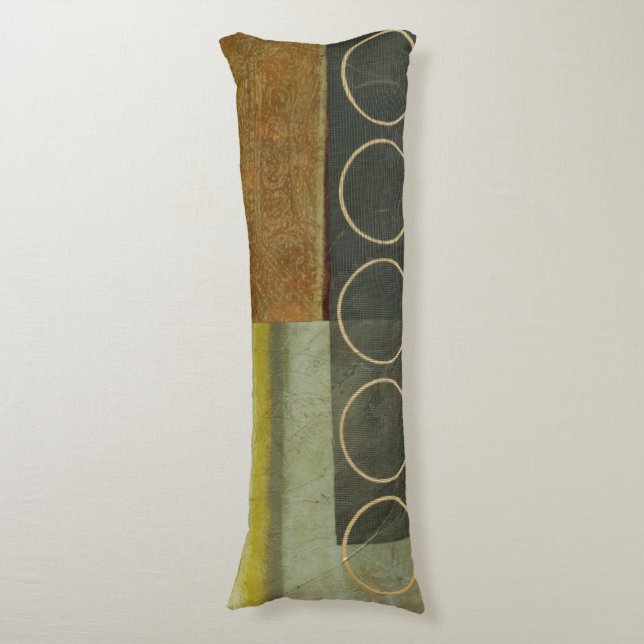 Multi-textured Abstract Painting by Vision Studio Body Pillow (Front Vertical)