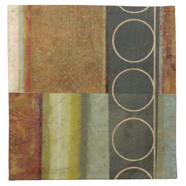 Multi-textured Abstract Painting by Vision Studio Cloth Napkin (Front)